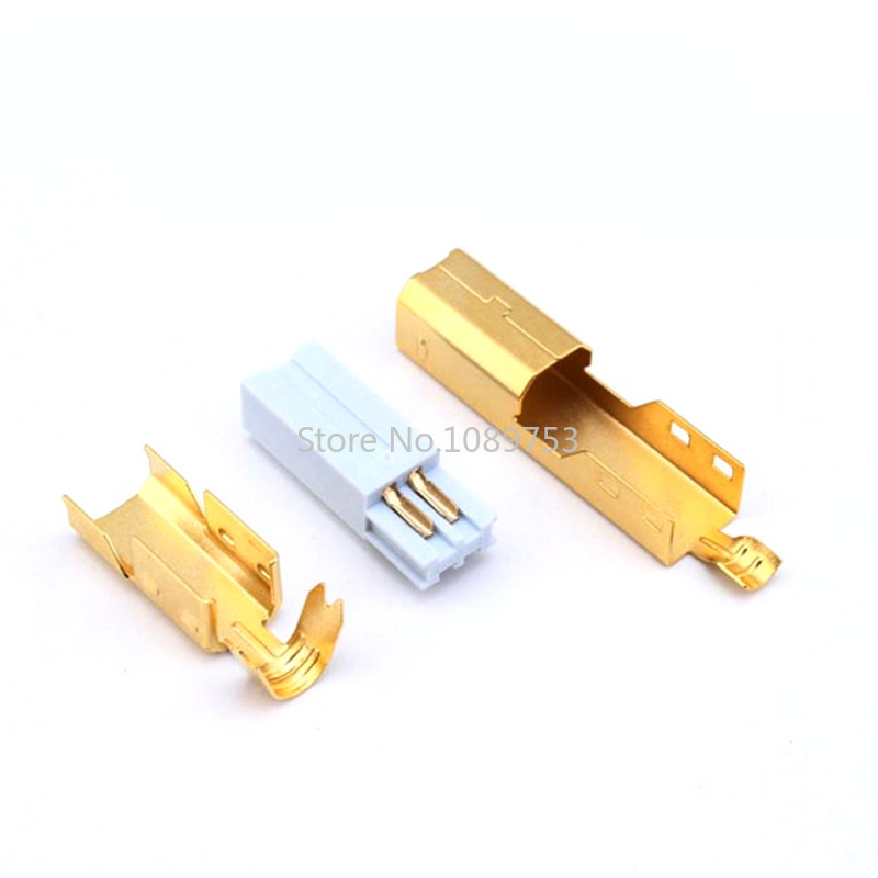 5 Sets Gold plated USB 2.0 B Type Male THREE-PIEC..